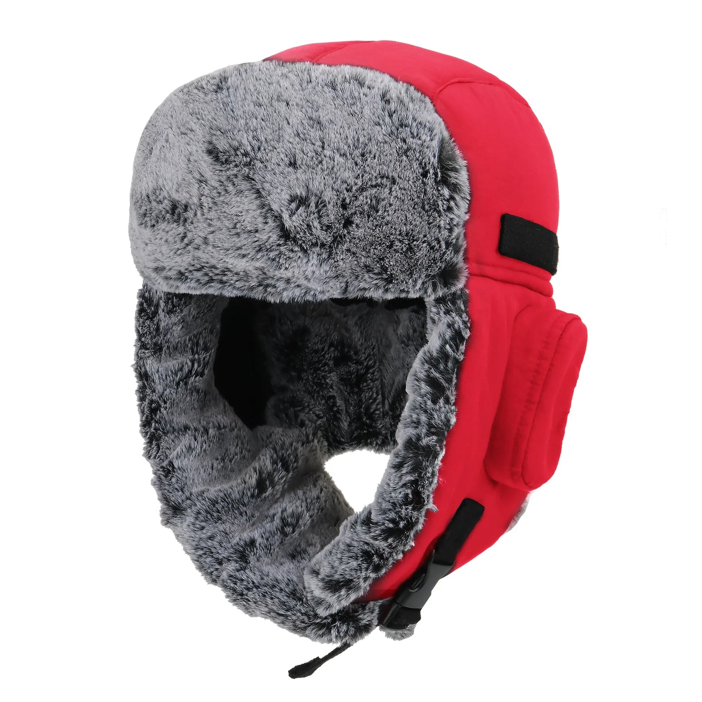 Men's Trapper Hat With Faux Fur Linning Eskimo Windproof Waterproof Winter Warm Hats Ushanka Hunting Skiing Hat