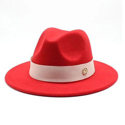 New Fedora Hat for Women Winter Elegant Fashion Formal Wedding Decorate Church Cap Panama Party Jazz Hat Chapeau Femme