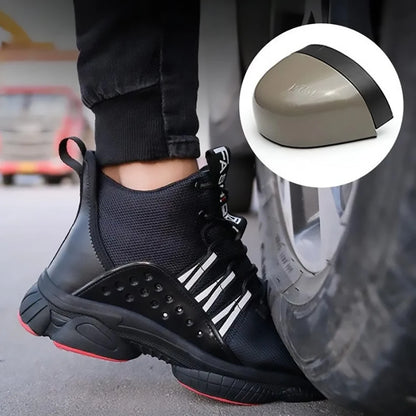 Safety Shoes Work Shoes Steel Toe Men Puncture-Protective Work Boots Indestructible Safety Lightweight