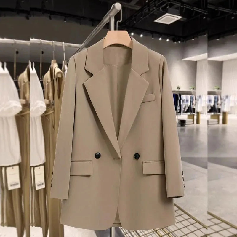 New style Ladies Blazer 2025 Spring Autumn Temperament Korean Casual Female Suit Fashion Joker High quality Women Coat.