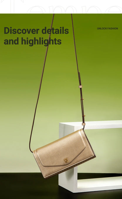 Fashion Simple Ladies Chain Bag Pure Colour Classic 2025 New Women's Small Square Bag Elegant and Versatile