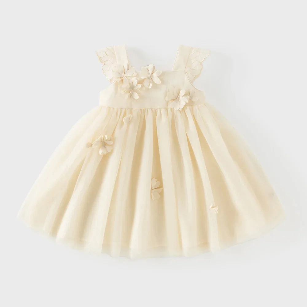 Dave Bella Girls Mesh Party Princess Dress Children Embroidery Sleeveless Ball Gown Dress Sweet Wedding Birthday DB2261852
