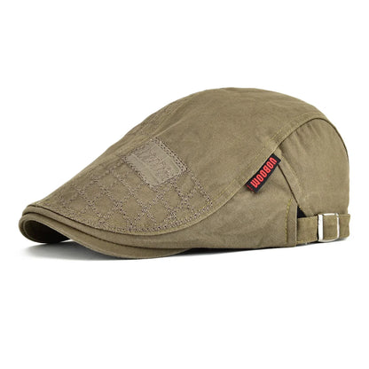 Cotton Flat Ivy Cap Men Retro Newsboy Caps Distressed Male Golf Boina Baker Boy Hat Adjustable Spring Summer Autumn Beret