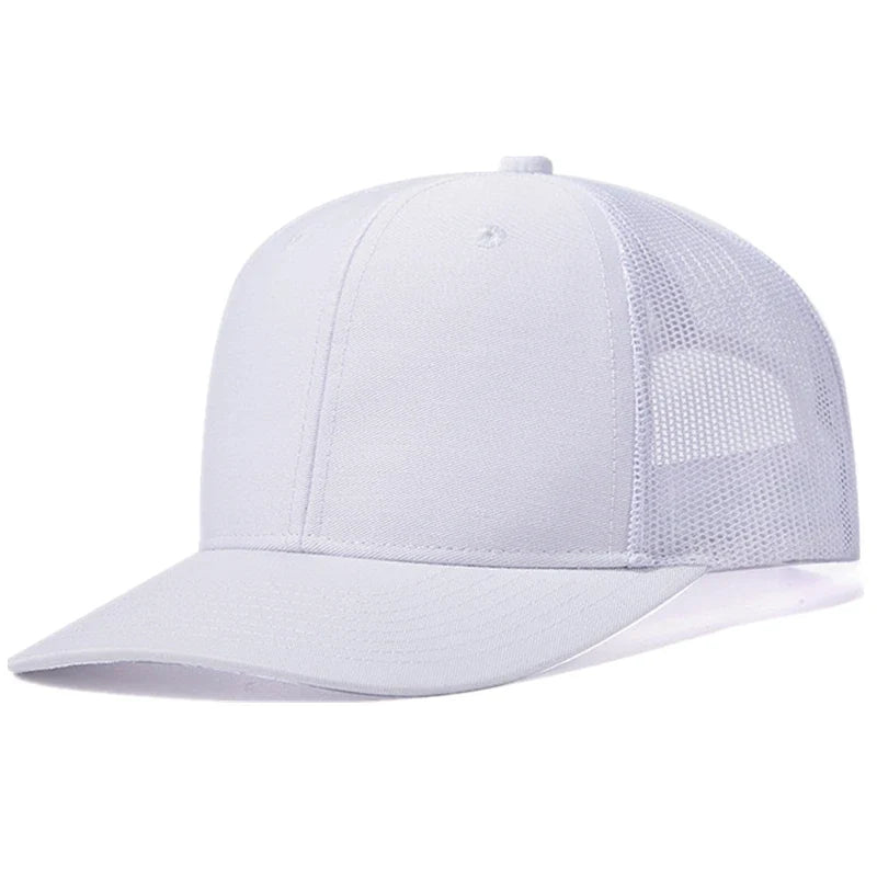 Hot Sale Unisex Cap Slight Curved Brim Style Trucker Hat  Men & Women Casual Outdoor Breathable Summer Cap