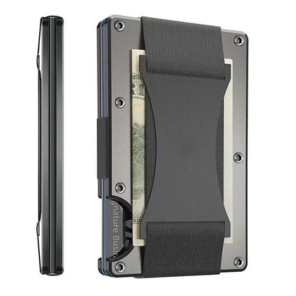 Étui portefeuille mini slim en fibre de carbone forgée, organisateur pour homme, Cartera Tarjetero Hombre, porte-cartes de crédit, cadeau de luxe