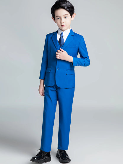 Back-to-school Season Boys Suit 5 Piece Jacket Vest Trousers Shirt Tie random Children's Suits Wedding Performance Formal