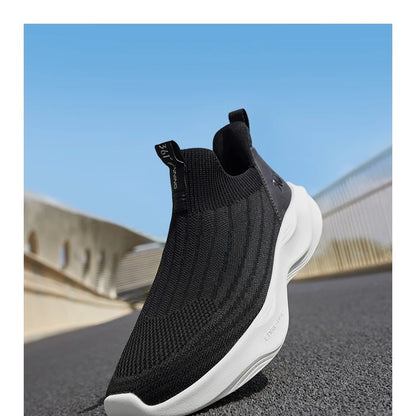 Lightweight Slip-On Men Running Shoes Breathable Mesh Upper Cushion Comfort Soft Soled Male Sneakers 672542215F