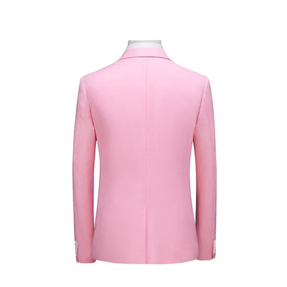 2026 New Men's Green Suit Jacket, Two Button V-Neck Coat, Wedding Party Formal Dress Tops Blue Red Yellow Green Blazers