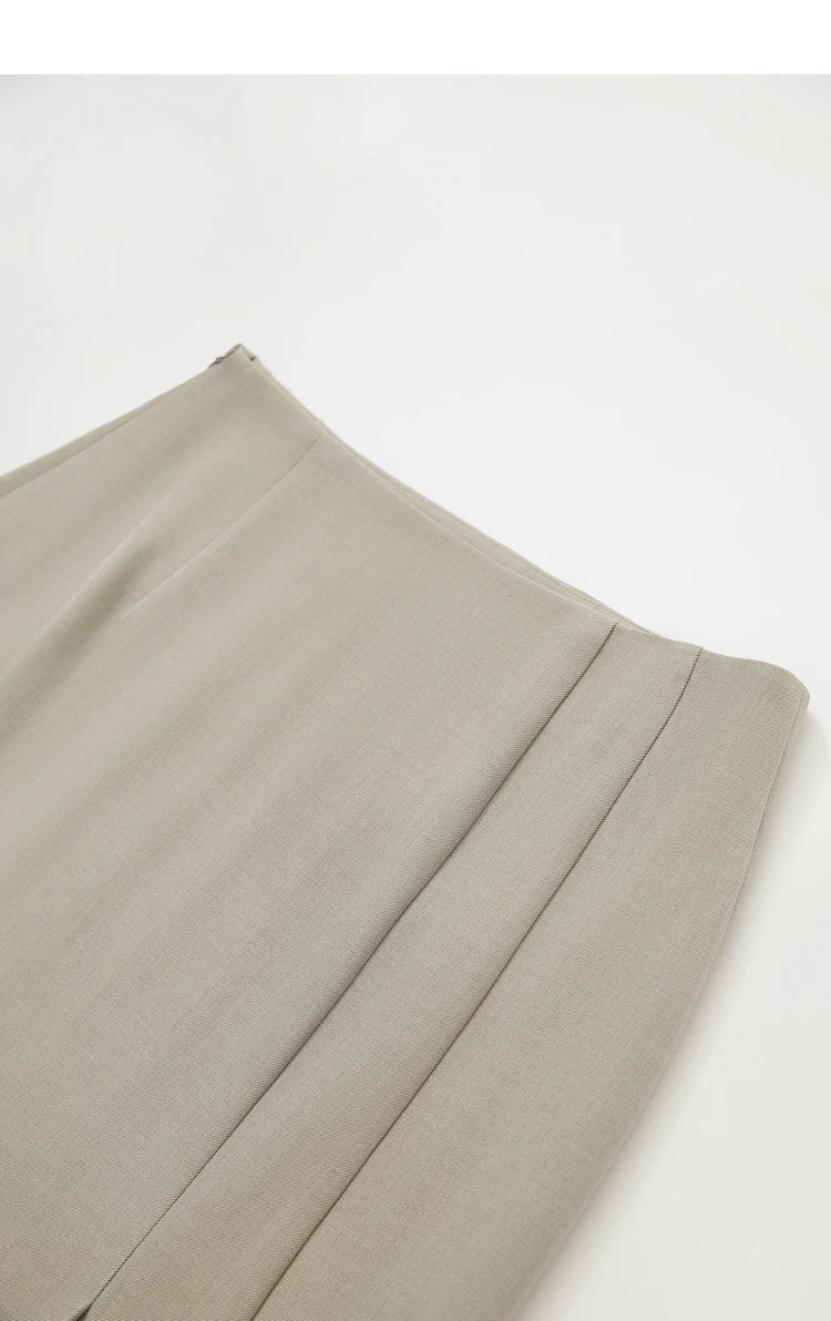 Minimalism Skirts for Woman 2025 Spring New Elegant Patchwork Lace Women's Clothing Retro Lady A-Line Pleated Skirt12443013