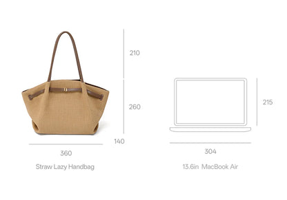 Original Brand Women's bags Shoulder Bag Woven Bag 2026 New Tote Bag Large Handbag Travel Bag Big Beach Bag