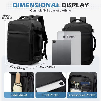 Under Seat Travel Backpack Ryanair 40x20x25 Airplane Travel Backpack Convenient Outdoor Men Laptop Backpack Outdoor Carry-On Bag