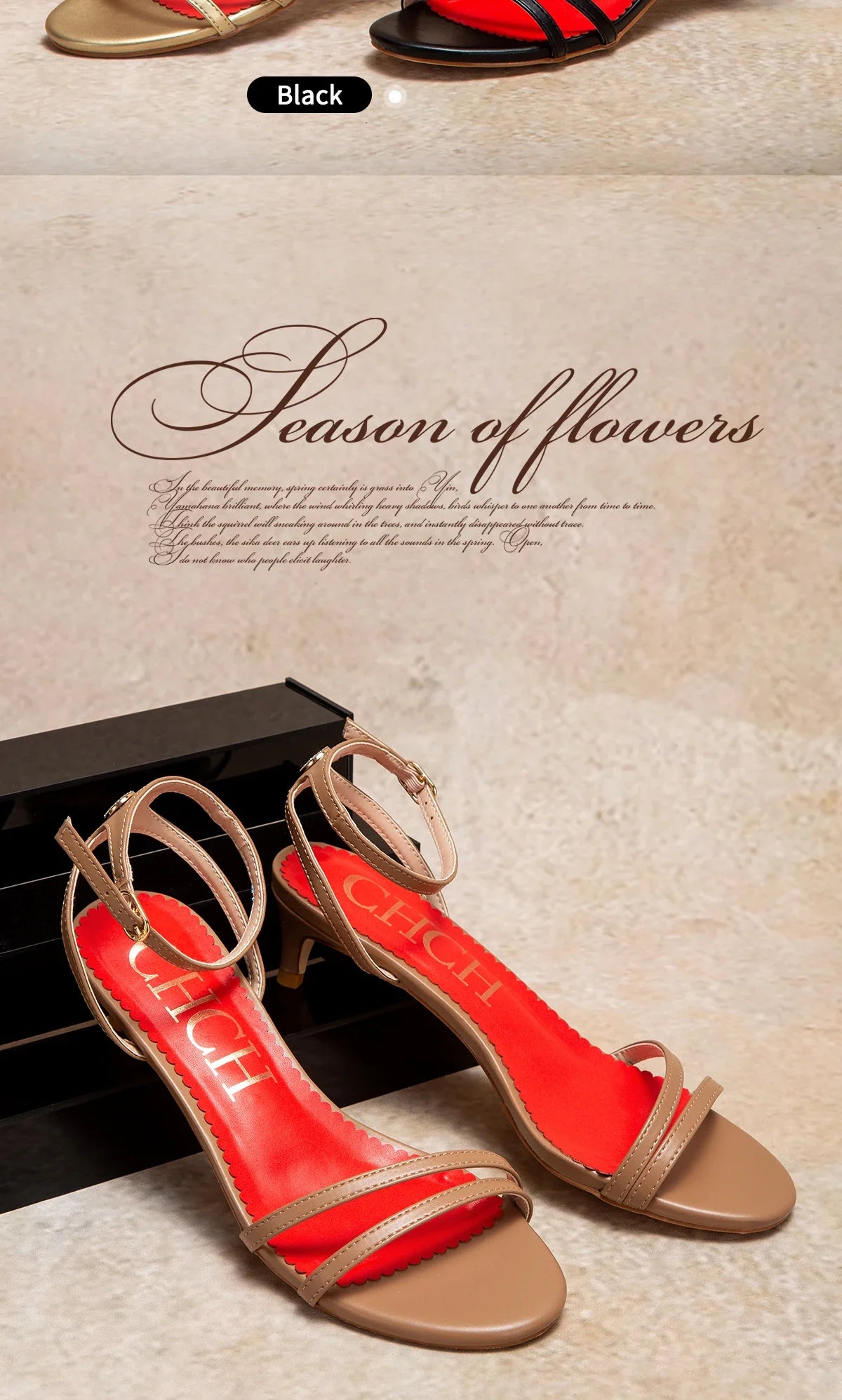 Womens Sandals Round Open Toe Kitten Heels Adjustable Ankle Strap Low Heels Heeled Sandals for Women Summer Dress Shoes 3cm