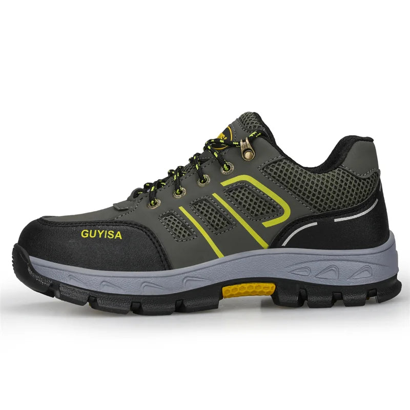 2022 Latest Summer Safety Work Shoes For Men Breathable Indestructible Steel Toe Boots Male Footwear Anti-smash Hiking Shoes