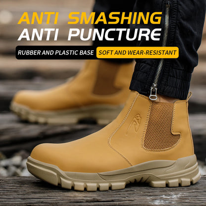 2025 Work Sneakers Men Indestructible Shoes Work Safety Shoes With Steel Toe Cap Puncture-Proof Male Security Protective Shoes