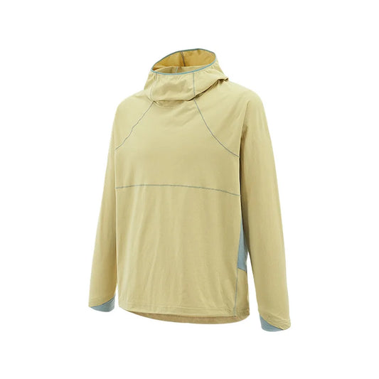 Unisex  Breathable T-Shirt, Moisture Wicking Quick-Dry Hooded, Outdoor Sports Tech Wear Hooded Long-sleeve Tracksuit