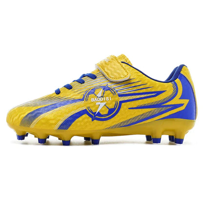 Youth Kids Professional Soccer Cleats Football Boots Non Slip Breathable Lightweight Training Shoes Boys Girls Match Sneakers