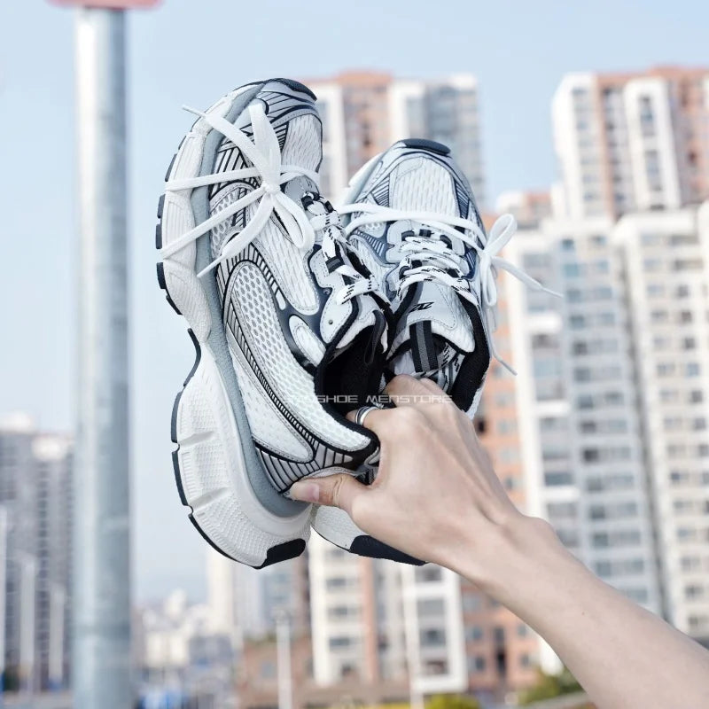 Thick Soled Shoes for Men and Women Size36-45 Paris 3Xl Dad Shoes Height Increasing Breathable Chunky Shoes Casual Sports Shoes
