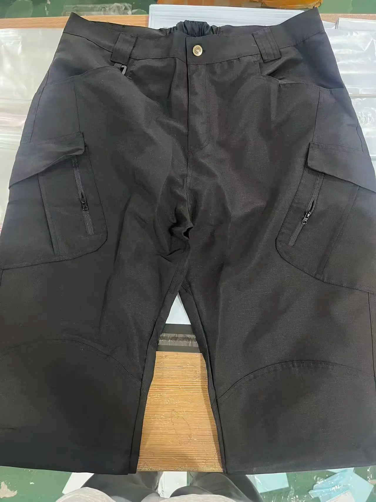 Asian Size Men City Pants Cargo Trousers Multi-pocket Waterproof Wear-resistant Casual Training Overalls Clothing