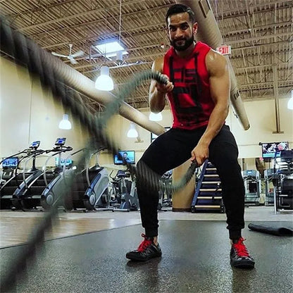 Mens Street Corner Pullovers Fitness Sport Sleeveless Hoodies Gym Bodybuilding Running Training Jogging Cotton Casual Sportswear