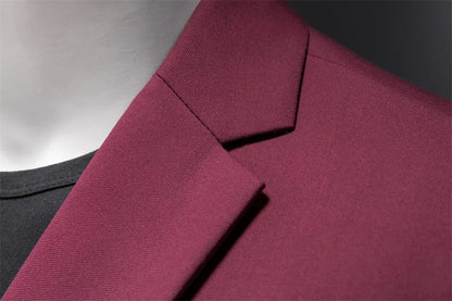 Plus Size 6XL-M Fashion Mens Solid Color Suit Jacket High Quality Business Slim Fit Casual Blazers Formal Social Wedding Tuxedo