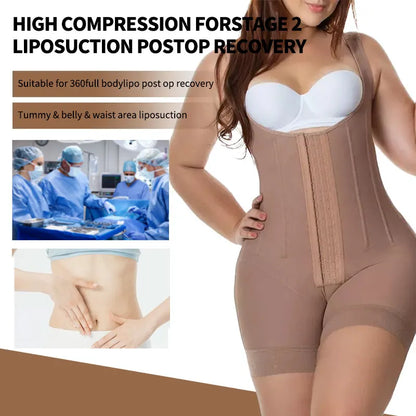 Women Tummy Control Body Sculpting Faja Girdles Post Lipo Surgical Reducing Shapers Postpartum Stage 2 BBL Shapewear