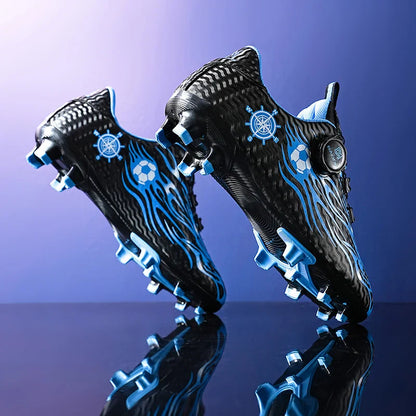 New Children Soccer Cleats Football Boots TF FG Anti-Slip Comfortable Training Shoes Outdoor Indoor Sneakers for Kids Boys Girls