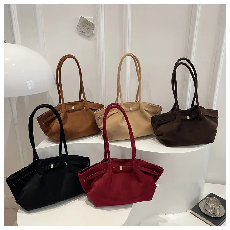 Autumn Women Leisure Shoulder Bag Comfortable and Versatile Texture Crossbody Tote Handle Bag Fashion Luxury Simple Storage Bag