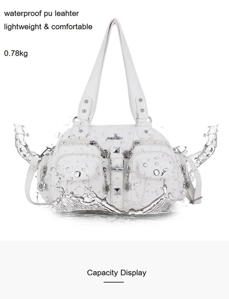 Vintage Women Handbags Fashion Satchel PU Shoulder Bag Top-handle Handbag Dumpling Pack Gifts Shoulder Bags Phone Money Pack