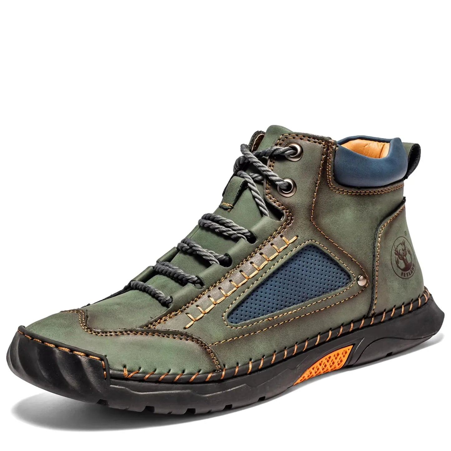 Men's Classical Vintage Soft Skin-friendly Feeling Frosted Genuine Leather Business Ankle Boots Handmade Casual Boots