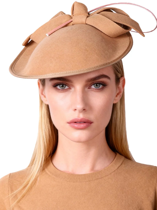 100% Wool Black Hat Church Elegant Ladies Formal Vintage Felt Fedoras Wedding Fascinators Hats For Women Pillbox Female Cap