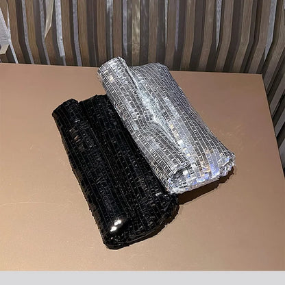 Women Envelope clutch bag Fashion shiny Sequins ladies Clutches Party lady evening bags handbag