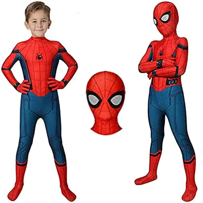 Super Hero Cos Anime Carol Danvers Cosplay Jumpsuit Spider Cosplay Costume Avengers Halloween For Kids Boys Women Party Hero Cos