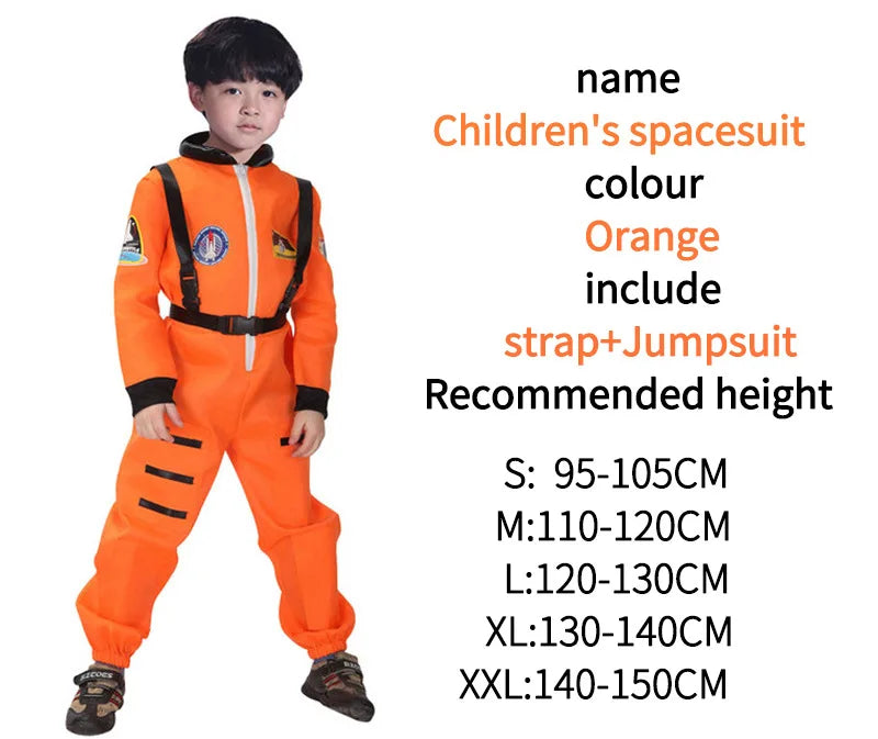 Astronaut Kostuum Voor Kids Space Pak Rol Spelen Dress Up Kostuum School Uniformen Cosplay Party