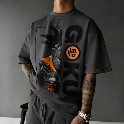 2026 New Summer Dragon Ball 40th Anniversary Wukong 100% Cotton Anime Printed T-shirt Extra Size Casual Streetwear Unisex Y2k