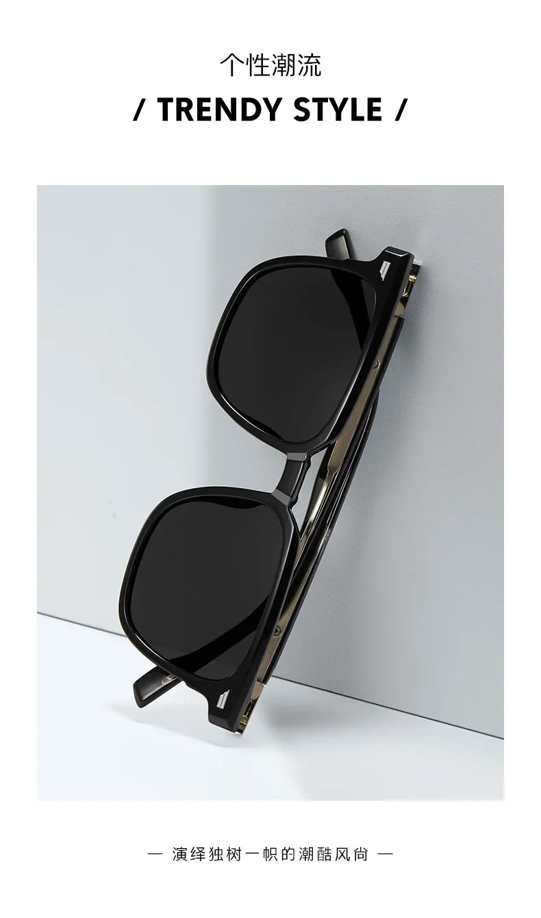 Square Retro Polarised Sunglasses Men Women Designer Brand Travel UV400 High Quatity Outdoor Sun Glasses Eyeglasses