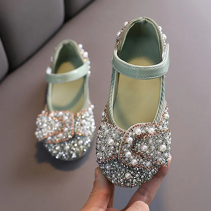 Sandals Toddler Girl Childrens Shoes Pearl Rhinestones Shining Kids Shoes Baby Girls Shoes Girls Thong Sandals Size 3
