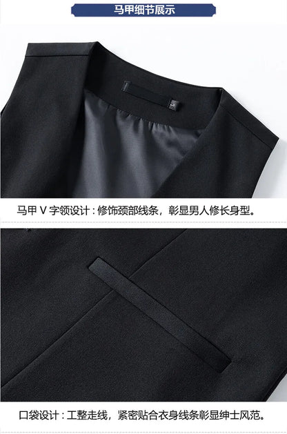 2025 High Quality Fashion Handsome Everything Fashion Business Leisure Has a Single West Two Sets Three Sets