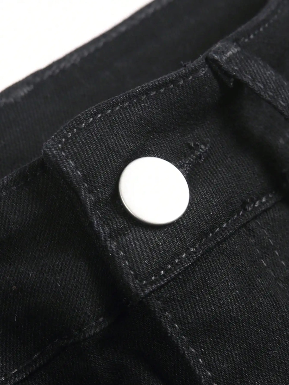 Men's Trendy Rhinestone - Embellished Black Stretch Skinny Jeans, Four - Season Style