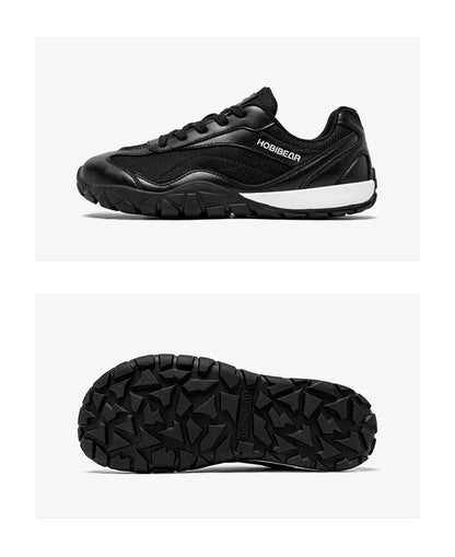 Barefoot Hiking Shoes Unisex Wide Width Trail Running Sneakers Zero Drop Artificial Leather Retro Walking Shoes