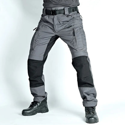 Men Tactical Casual Pants Multi-pocket Waterproof Tactical Cargo Trousers Wear-resistant Outdoor Hiking Workwear Trouser Male