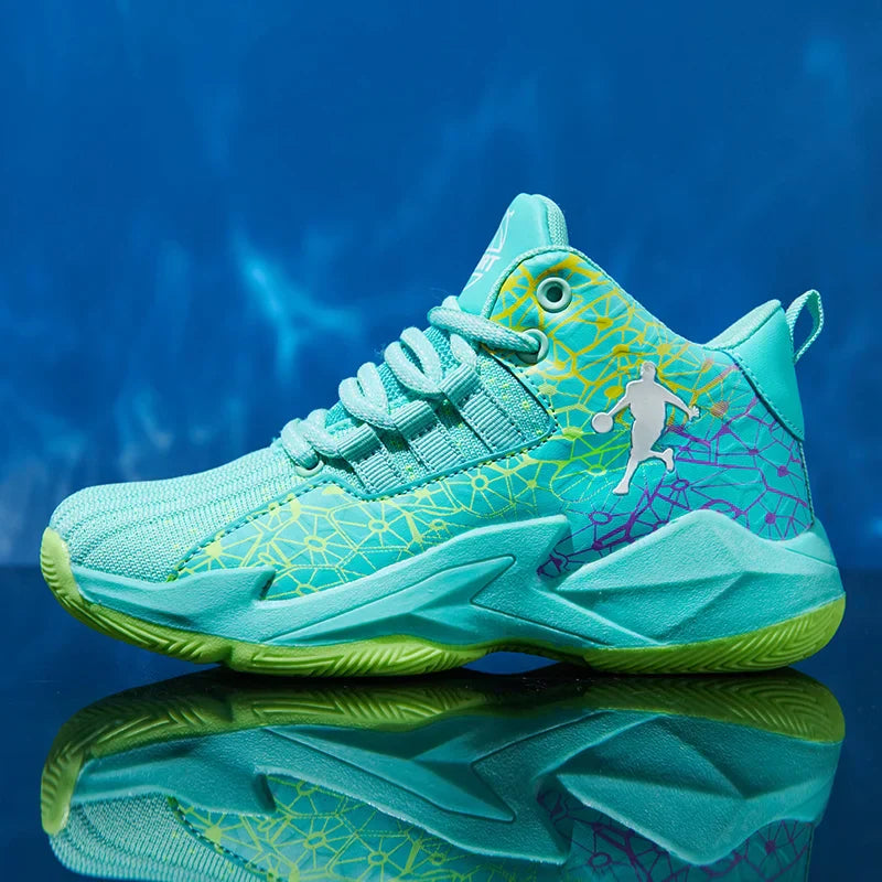 Classic Boys Basketball Shoes Kids Sneakers Fashion Tennis Kid Sport Shoes Outdoor Non-Slip Trainer Children School Basketball