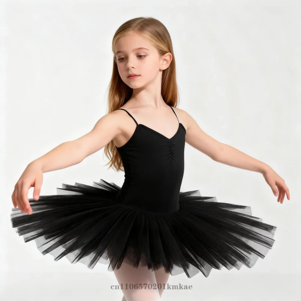 White Pink Ballet Tutu Skirt Swan Lake Ballet Dress Children's Performance Costume Kids Belly Dance Clothing Stage