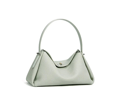 Minimalist Lady Soft Genuine Leather Pillow Crossbody Bag Women's Convertible Shoulder Bags 2026 New Chic Solid Color Handbag