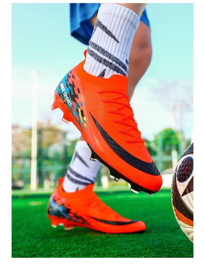 New Men Football Boots Ultralight Soccer Shoes Sport Outdoor Match Unisex Non-Slip Cleats Adult Comfortable Grass High-quality