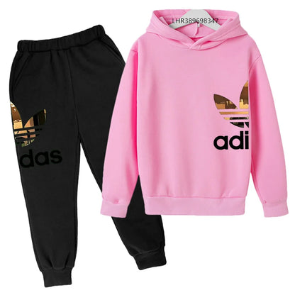 Children's Hoodies Suit Suitable Girls Boy Fun Brand Print Age 3-12 Coat Toddler Long Sleeves Leisure Black Hood Clothing
