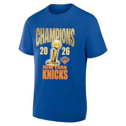 2026 New York Knicks Finals Champions Printed T shirt 100%Cotton Clothing Unisex Men‘s Women's T-Shirts Y2k Fan Tee Streetwear