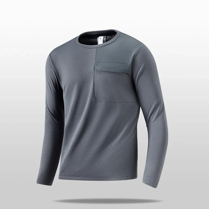 2026 Warm Fitness Jacket High-Quality Outdoor Sports Top with Stand-Up Collar for Autumn/Winter Running Long-sleeved Tshirt