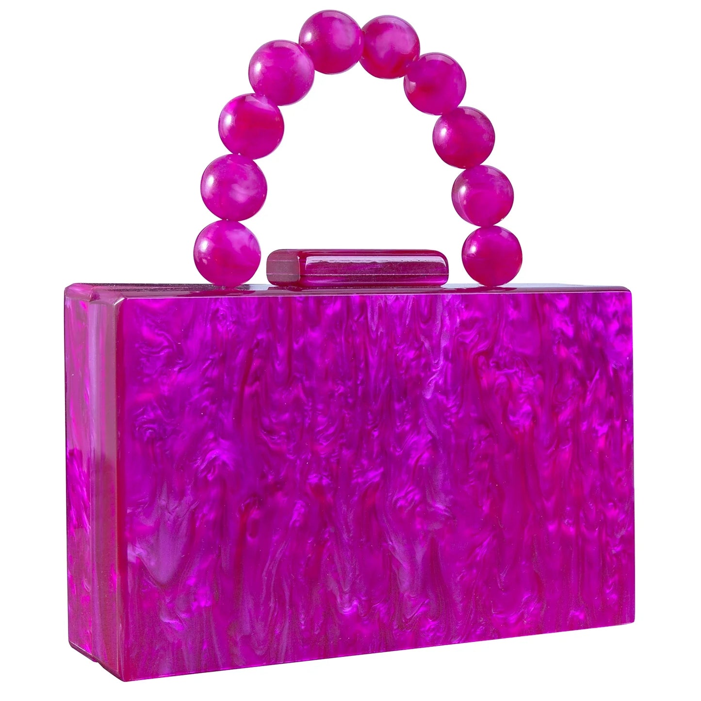 Beading Handbag Marble Acrylic Luxury Box Clutch Evening Bags Wedding Party Chain Shoulder Bag Dinner Dress Purse Festival Gift