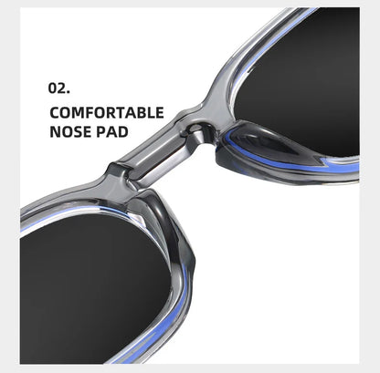 High Quality Fashion Oval Small Frame Myopia Sunglasses for Men Women Optical Prescription Gray Sunglasses Anti UV400