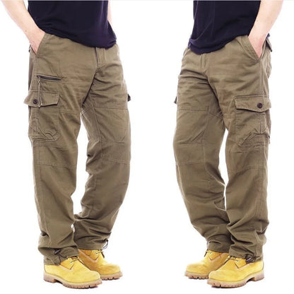 Men's Tactical Trousers Large Size Loose Casual Pants Running Overalls Men's Sweatpants Sports Hiking Outdoor Clothes Work Pants